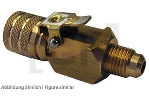 Schrader valve quick coupling