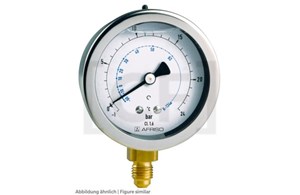 Afriso Bourdon tube pressure gauge NG 80