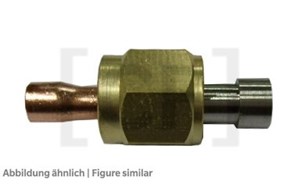 Euro flange adapter with copper sealing ring