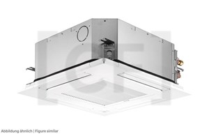 4-way ceiling cassettes without grill (Euroraster size 60 x 60)